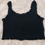 Blouse top like new, one size, black