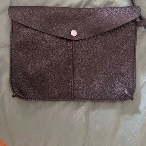 Zara leather shoulder bag used, black with small wear
