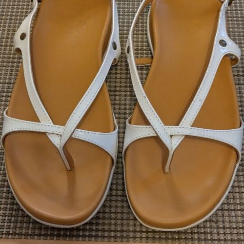 Hogan Sandals New, White Leather Size 37