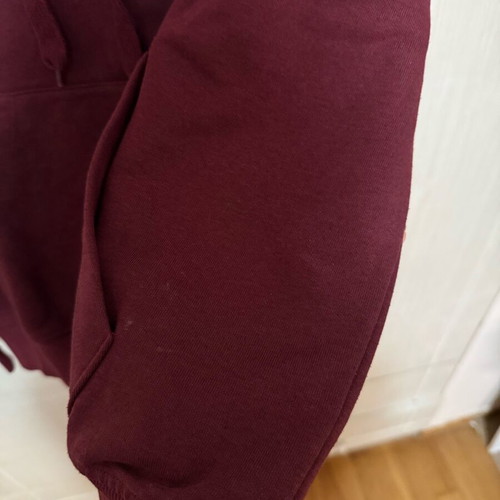 Women's sweatshirt used, burgundy, size M