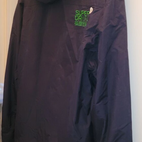 Superdry men's winter jacket size XL like new, blue, fleece lined