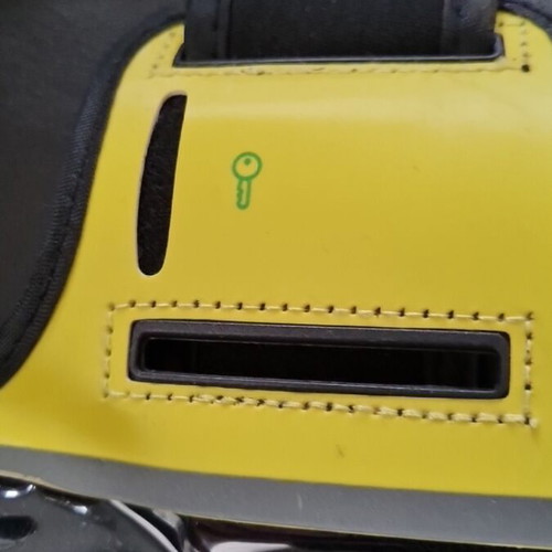 Waterproof sports phone case like new, yellow/black