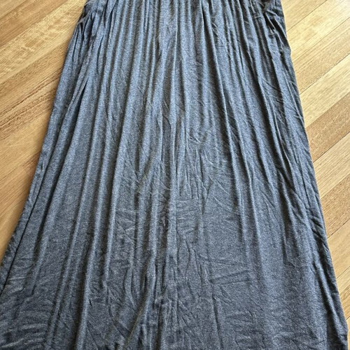 Stradivarius Long Gray Skirt with Pockets used, Small