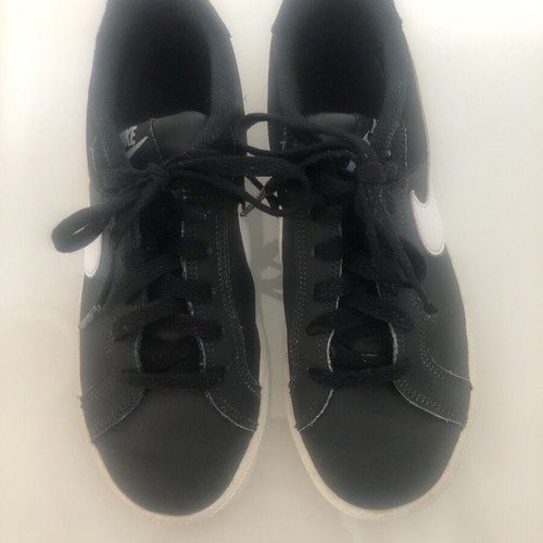 Nike casual shoes used, unisex, size 38.5, black and white