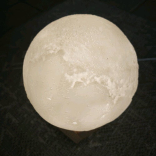 Table lamp used with wooden base and 3 lighting shades
