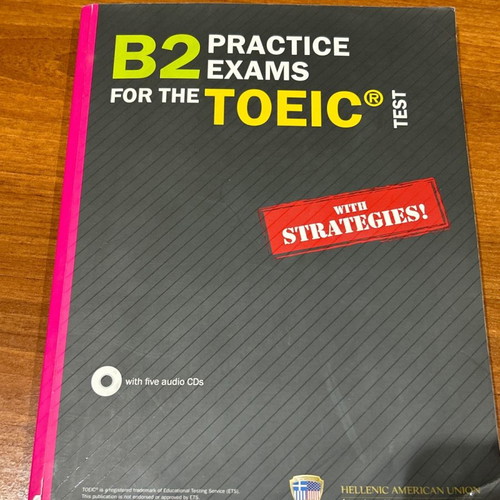 Toeic B2 Practice Exams like new, 5 CDs included