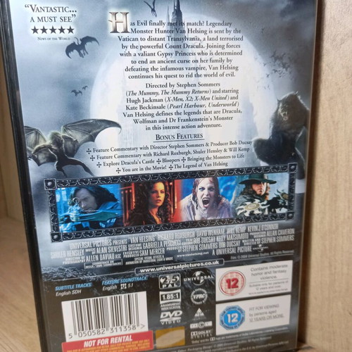 Van Helsing DVD like new with English subtitles