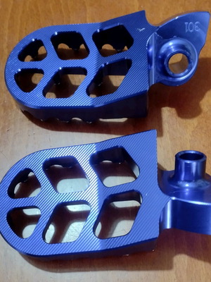 Motorcycle pedals new made of aluminum