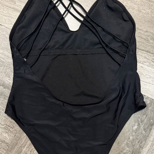 Shein black one-piece swimsuit like new, size L