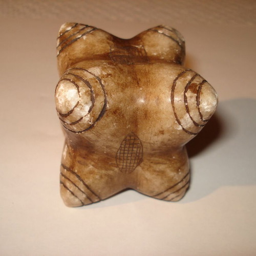 Chumpi carved natural stone from Peru used for important ceremonies