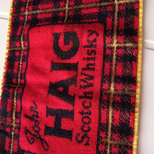 John Haig Scotch Whisky Vintage Bartowel like new