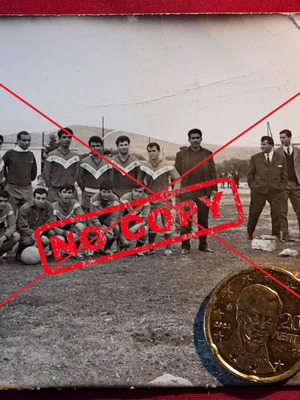 Eurotas Nikaia 1950 vintage football team photo used