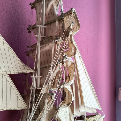 Wooden ship Greek handmade like new