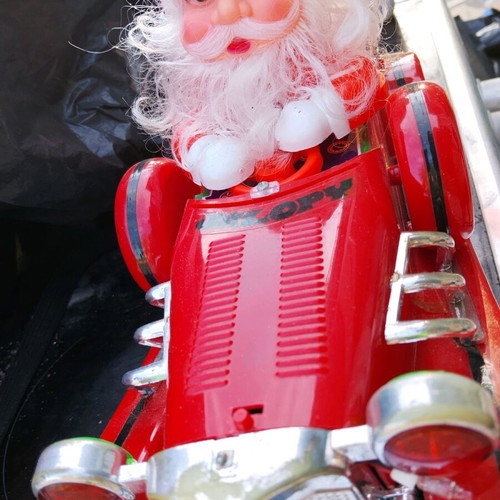 Santa Claus old style cartoon toy 1984 used