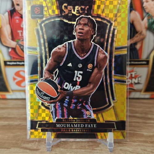 Mouhamed Faye Gold Prizm Select card /10 new