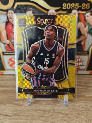 Mouhamed Faye Gold Prizm Select card /10 new