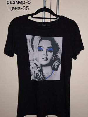 Guess T-shirt black, like new, size S