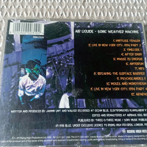 Sonic Weather Machine CD like new by Air Liquide, electronic music