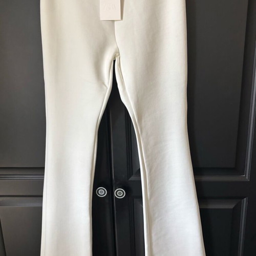 Zara white women's flare pants new, size L