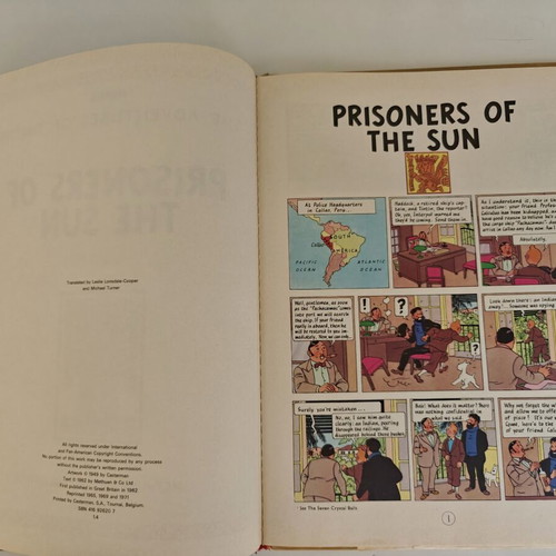 The Adventures of Tin Tin hardcover album like new, Methuen 1971