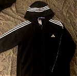  Ανδρική ζακέτα Adidas essentials French Terry 3-stripes full zip hoodie    XLARGE