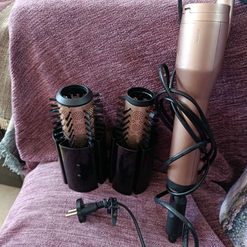 BaByliss Rotating Hair Brush Rose Gold like new