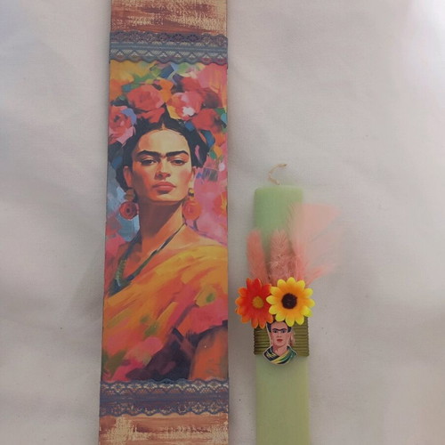 Frida-themed candle like new