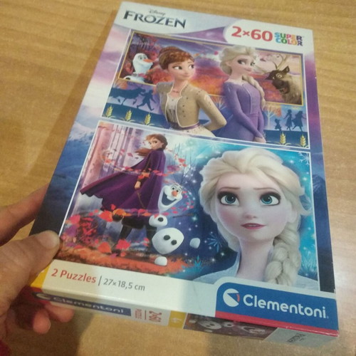 Frozen puzzle 2x60 pieces used