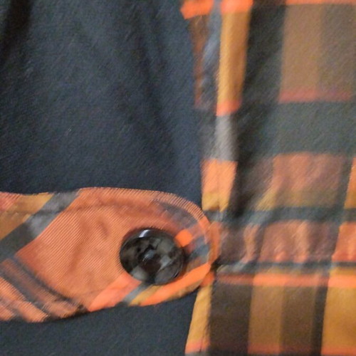 Winter dress used, size 38, black and orange
