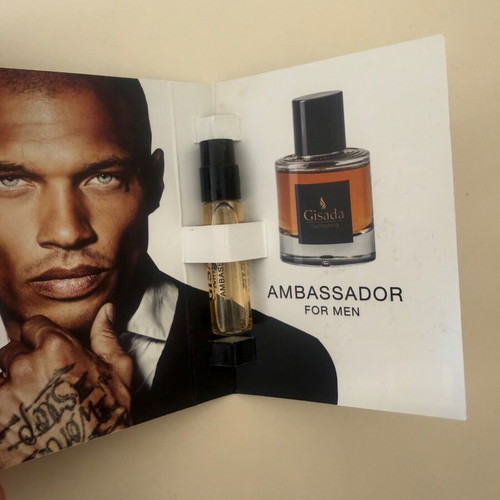 Gisada Ambassador Gold Eau de Parfum tester set, new, 3 ml total