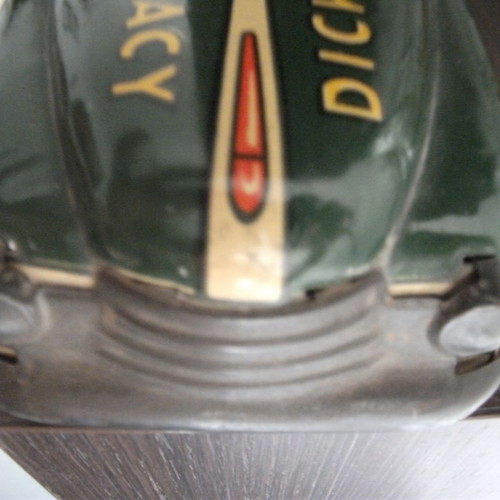 Dick Tracy Police Car tin toy used, wind-up, 1950s