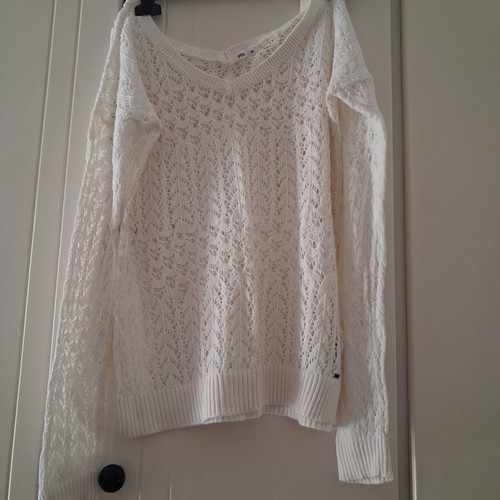 Fox white knitted sweater like new, size XS