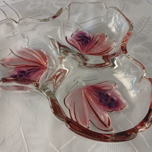 Crystal nut dish vintage from Germany, new condition