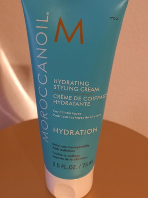 Moroccanoil Hydrating Styling Cream 75ml used, half quantity