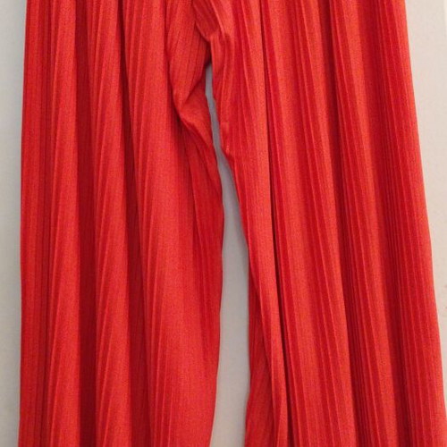 Italian pleated pants like new, size XL, orange