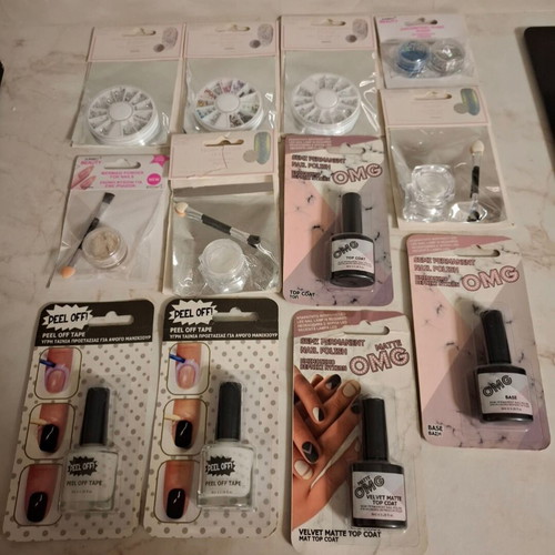 Manicure and pedicure items new in sealed packages