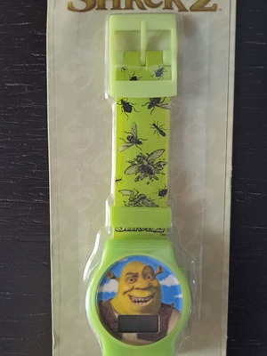 Vintage collectible Shrek 2 watch new with green strap