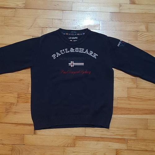 Pullover sweaters like new, pack of 2, size 128 cm, black and blue