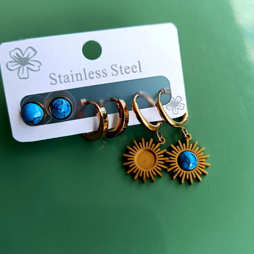 Earring set new stainless steel