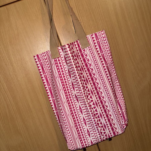 Anamnesia Tote Bag Shoulder New, Intense Red-Fuchsia Cotton