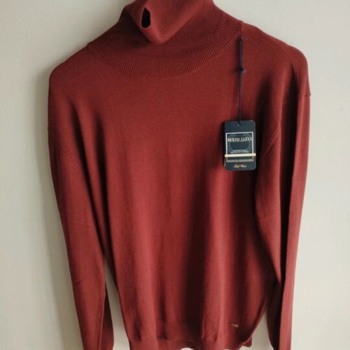 Bertolucci Turtleneck sweater new, brown, XL