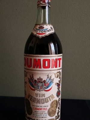 Φιάλη βερμούτ Dumont Tipo Torino 1966 vintage σφραγισμένη σαν καινούργιο