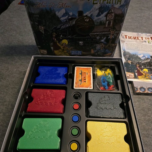 Ticket to ride player trays like new, 3D printed set of 5