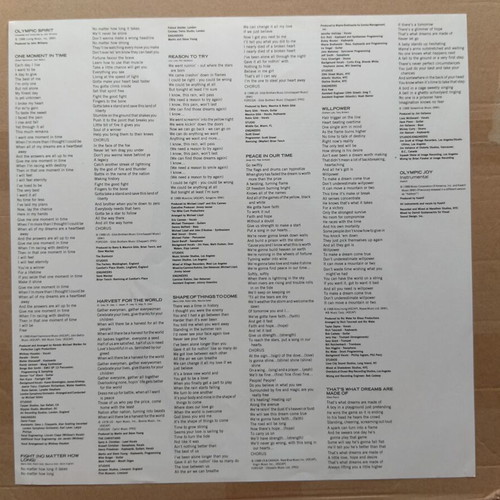Various 1988 Summer Olympics Album LP like new, rock
