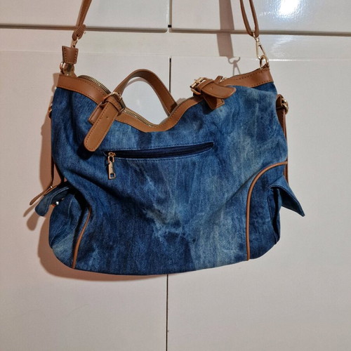 Denim shoulder bag vintage limited edition