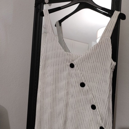 Zara beige striped dress like new, medium size