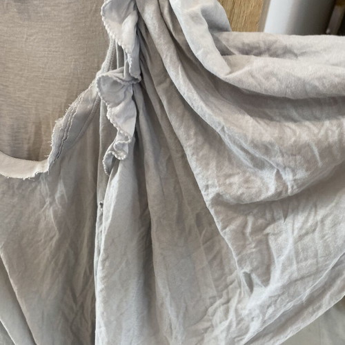 Blouse made of organic cotton, like new, gray color