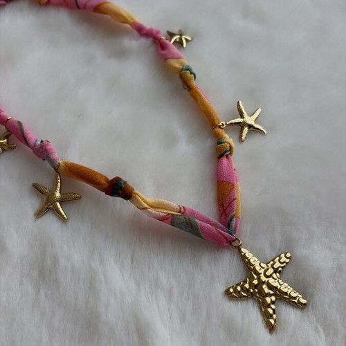 Summer necklace, multicolored