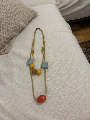 Long necklace with beads new, no wear