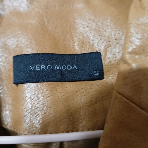 Leather jacket Vero Moda size S 38 beige like new